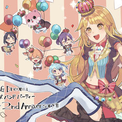 This is a pixiv picture whose title is ハロハピ.