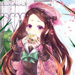 This is a pixiv picture whose title is 竈門禰豆子.