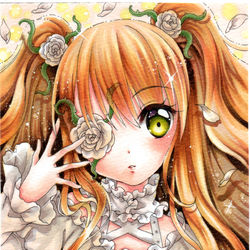 This is a pixiv picture whose title is 雪華綺晶.