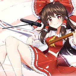 This is a pixiv picture whose title is 歌霊夢.