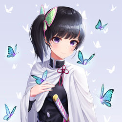 This is a pixiv picture whose title is 栗花落カナヲ.