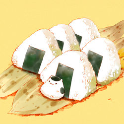 This is a pixiv picture whose title is おにぎり.