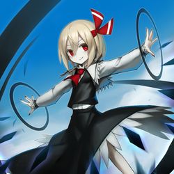 This is a pixiv picture whose title is ブルースカイブラックバレット.