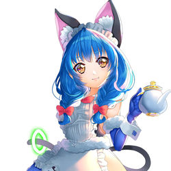 This is a pixiv picture whose title is メイド服ユニ.