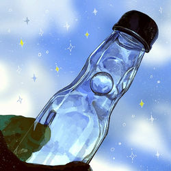 This is a pixiv picture whose title is ラムネと空.