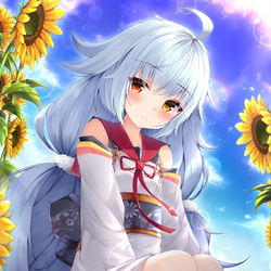 This is a pixiv picture whose title is 夏と秋の間.