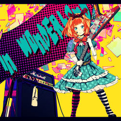 This is a pixiv picture whose title is 不思議の国の女の子.