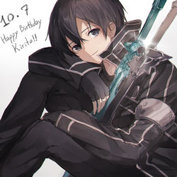 This is a pixiv picture whose title is キリトおめでとう.