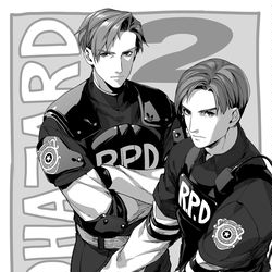 This is a pixiv picture whose title is 【ザワ19おまけ】バイオハザードが好きなだけのペーパー.