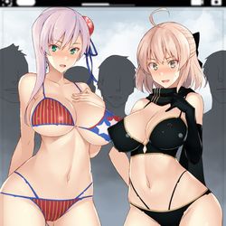 This is a pixiv picture whose title is 囲み【ボディペイント】.
