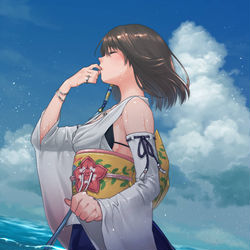 This is a pixiv picture whose title is FF10.