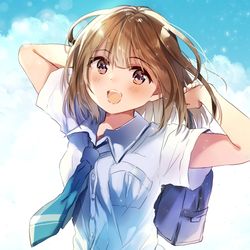 This is a pixiv picture whose title is 夏の女の子.