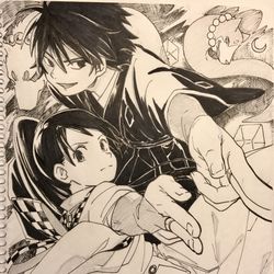 This is a pixiv picture whose title is 結界師.