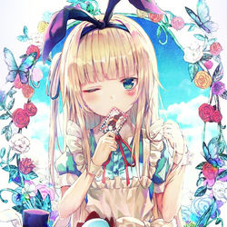 This is a pixiv picture whose title is alice.