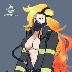 This is a pixiv picture whose title is Firefighter.