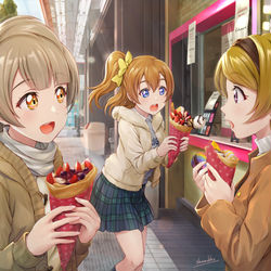 This is a pixiv picture whose title is sweet&sweet holiday.
