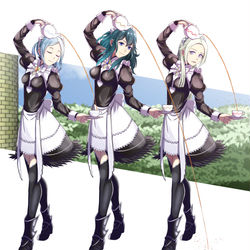 This is a pixiv picture whose title is メイド研修２.