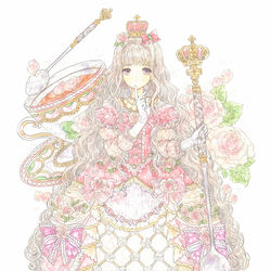 This is a pixiv picture whose title is ローズヒップティー.