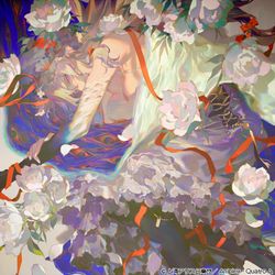 This is a pixiv picture whose title is 「東方キャノンボール」ネクロキャノン / 魂音泉.