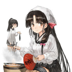 This is a pixiv picture whose title is 祥鳳&磯風.