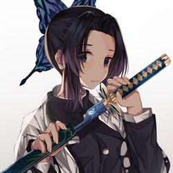 This is a pixiv picture whose title is 胡蝶しのぶ.