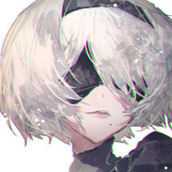 This is a pixiv picture whose title is 2B.