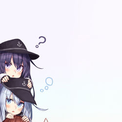 This is a pixiv picture whose title is 横から第六駆逐隊！.