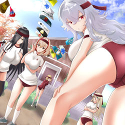 This is a pixiv picture whose title is 運動会（鉄血チーム）.