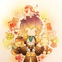 This is a pixiv picture whose title is ベルとともだち🧸メイキング.