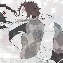 This is a pixiv picture whose title is 鬼舞炭つめ.