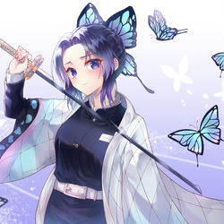 This is a pixiv picture whose title is 蝶.
