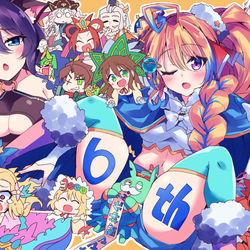 This is a pixiv picture whose title is モンスト６周年おめでとうございます.