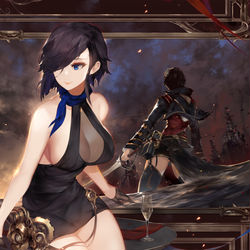 This is a pixiv picture whose title is □.