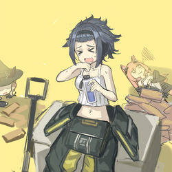 This is a pixiv picture whose title is 累坏的杰西卡.