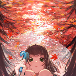 This is a pixiv picture whose title is 鏡面反射.