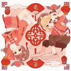 This is a pixiv picture whose title is 赤チャイナ.