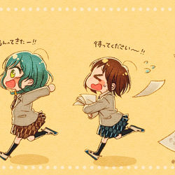 This is a pixiv picture whose title is run!.