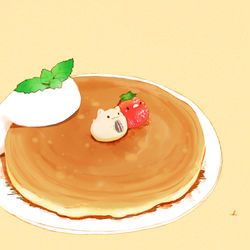 This is a pixiv picture whose title is パンケーキの日.