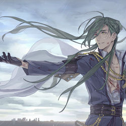 This is a pixiv picture whose title is 風が来る.