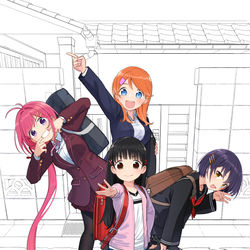 This is a pixiv picture whose title is [宣伝]桃ノ木家の四姉妹.