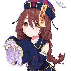 This is a pixiv picture whose title is キョンシー甜花ちゃん.