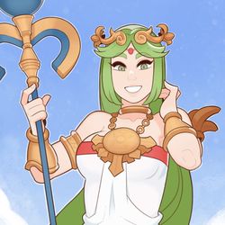 This is a pixiv picture whose title is Palutena.