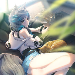 This is a pixiv picture whose title is 六ちゃん.