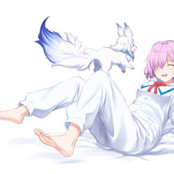 This is a pixiv picture whose title is マシュ　✕　フォウ.