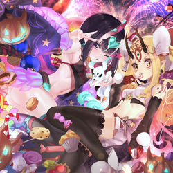 This is a pixiv picture whose title is おにきゅあ！.