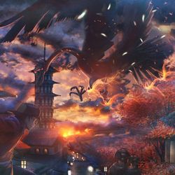This is a pixiv picture whose title is ホウオウ.