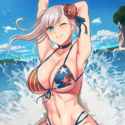 This is a pixiv picture whose title is splash!.
