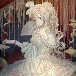 This is a pixiv picture whose title is rose.