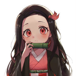 This is a pixiv picture whose title is 禰豆子.