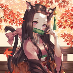 This is a pixiv picture whose title is 禰豆子.
